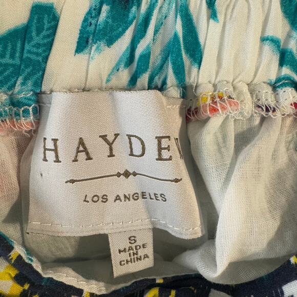 Hayden Los Angeles Pull On Tie Waist Hawaiian Beach Pants Wide Leg Size Small - Picture 4 of 11